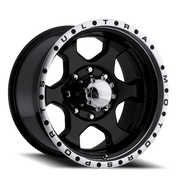 Ultra Rogue 175 17x8 +19 8x165.1mm 125.1mm Gloss Black Diamond Cut Lip-Clear Coat