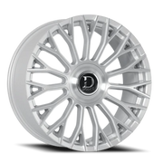 Dolce Luxury Roma 24x10 +20 5x115mm 74.1mm Gloss Silver Brushed Face