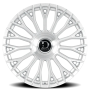 Dolce Luxury Roma 22x9 +15 5x115mm 73.1mm Gloss Silver Brushed Face