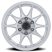 Black Rhino Ronin 17x8.5 +25 6x139.7mm 106.1mm Gloss Silver Machined Face