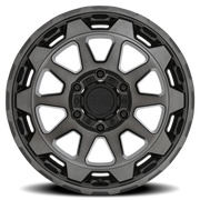 Black Rhino Rotor 20x9 +2 5x127mm 71.6mm Matte Gunmetal Brushed Tinted Face