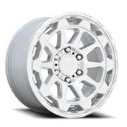 Black Rhino Rotor 20x9 +12 6x139.7mm 112.1mm Gloss Silver Mirror Cut Face