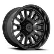 XD Series Rover 20x9 +18 6x139.7mm 106.1mm Satin Black Gloss Black Lip