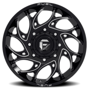 Fuel Runner Dually 20x8.25 +105 8x165.1mm 121.6mm Gloss Black Milled