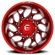 Fuel Runner Dually 22x8.25 -240 8x165.1mm 121.6mm Candy Red Milled