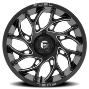Fuel Runner UTV 15x7 +10 4x156mm 132mm Gloss Black Milled
