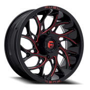 Fuel Runner UTV 24x7 +13 4x156mm 132mm Gloss Black Milled Candy Red