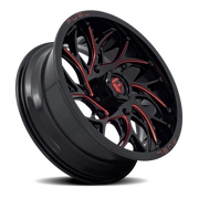 Fuel Runner UTV 20x7 +13 4x137mm 110.2mm Gloss Black Milled Candy Red