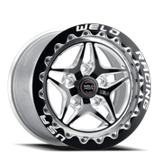 WELD S81 Beadlock 17x11 +43 5x120.65mm 80.77mm Black Polished Shell