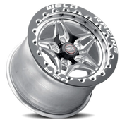 WELD S81 Beadlock 17x10 +71 5x120.65mm 80.77mm Black Polished Shell