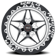 WELD S81 Beadlock 15x10 +51 5x120mm 80.77mm Black Polished Shell