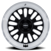 Rotiform SCP 18x8.5 +35 5x120mm 74.1mm Gloss Black Diamond Cut Lip