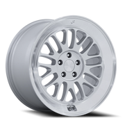 Rotiform SCP 18x8.5 +35 5x100mm 56.15mm Gloss Silver Diamond Cut Lip