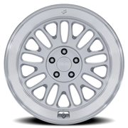 Rotiform SCP 18x9.5 +38 5x120mm 74.1mm Gloss Silver Diamond Cut Lip
