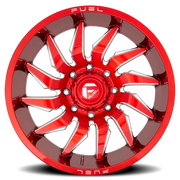 Fuel Saber 20x9 +1 6x139.7mm 106.1mm Candy Red Milled