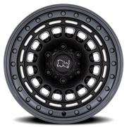 Black Rhino Sahara 17x9 -12 6x114.3mm 66.06mm Matte Black Gunmetal Lip