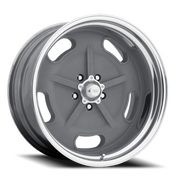 American Racing Salt Flat 18x8 +8 5x120.65mm 83.06mm Mag Gray Center Center Polished Barrel