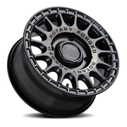Black Rhino Sandstorm UTV 15x7 +36 4x137mm 106.1mm Semi Gloss Black Machined Tint Ring