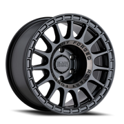 Black Rhino Sandstorm 17x8 +10 5x114.3mm 76.1mm Semi Gloss Black Machined Dark Tint Ring