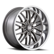 US Mags Santa Cruz 22x9 +15 5x127mm 78.1mm Anthracite Diamond Cut Lip