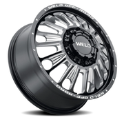 WELD Scorch Dually 20x8.25 +108 8x165.1mm 121.6mm Gloss Black Milled