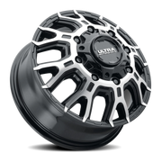 Ultra Scorpion Dually,Off-Road,Truck 022 17x6.5 +129 8x210mm 154.3mm Gloss Black Diamond Cut Face-Clear Coat