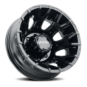 Ultra Scorpion Dually,Off-Road,Truck 022 17x6.5 -140 8x200mm 142.3mm Gloss Black Clear Coat