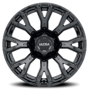 Ultra Scorpion 123 18x9 +18 6x135mm 106.1mm Gloss Black Clear Coat