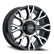 Ultra Scorpion 123 18x9 +12 6x135mm 106.1mm Gloss Black Diamond Cut Face-Clear Coat