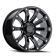 Black Rhino Selkirk 17x9 -12 5x127mm 78.1mm Gloss Black Milled