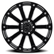 Black Rhino Selkirk 17x9 -12 5x127mm 78.1mm Gloss Black Milled