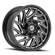 Gear Off Road Sequence 20x9 +18 8x180mm 124.3mm Gloss Black Milled
