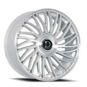Dolce Luxury Sesto 24x10 +25 6x135mm 106.2mm Gloss Silver Brushed Face
