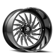 Fuel Shank FF110 22x14 -72 5x127mm 78.1mm Gloss Black Milled