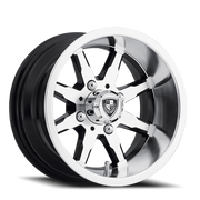 Fairway Alloys Shift 10x7 -25 4x101.6mm 70.7mm Gloss Black Machined