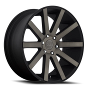DUB Shot Calla 24x10 +20 6x139.7mm 106.1mm Matte Black Double Dark Tint
