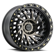 Black Rhino Shredder 17x9 +0 5x139.7mm 78.1mm Matte Black Machined Dark Tint