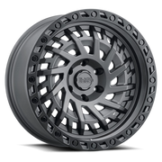 Black Rhino Shredder 18x9.5 -18 5x127mm 71.6mm Matte Gunmetal Black Lip Edge