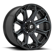 Fuel Siege 18x9 +1 5x127mm 71.5mm Gloss Black Machined-Double Dark Tint