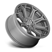 Fuel Siege 22x10 -18 6x139.7mm 106.1mm Brushed Gunmetal Tinted Clear