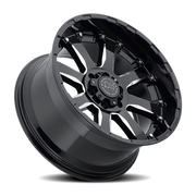 Black Rhino Sierra 17x9 +12 6x120mm 67.1mm Gloss Black Milled Spokes