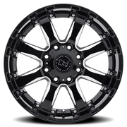 Black Rhino Sierra 17x9 -12 8x170mm 125mm Gloss Black Milled Spokes