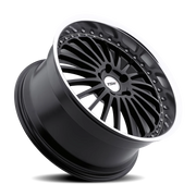 TSW Silverstone 20x8.5 +35 5x120mm 76.1mm Gloss Black Mirror Cut Lip