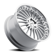 TSW Silverstone 17x8 +20 5x120mm 76.1mm Silver Mirror Cut Face-Mirror Cut Lip