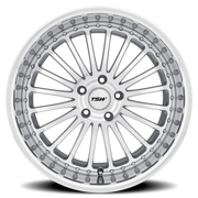 TSW Silverstone 20x10 +42 5x112mm 72.1mm Silver Mirror Cut Face-Mirror Cut Lip