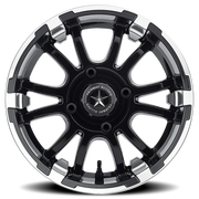 Fairway Alloys Sixer 12x6 -20 4x101.6mm 70.7mm Matte Black Machined