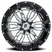 Fuel Sledge 20x10 -18 8x165.1mm 125.2mm Chrome Gloss Black Lip