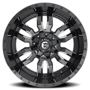 Fuel Sledge 22x12 -44 8x180mm 124.2mm Gloss Black Milled