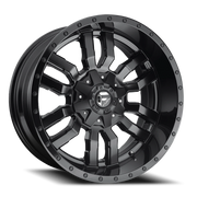 Fuel Sledge 17x9 +2 6x135mm 106.1mm Matte Black Gloss Black Lip