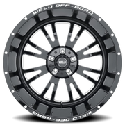 WELD Slingblade 20x10 +13 8x180mm 124.3mm Gloss Black Milled